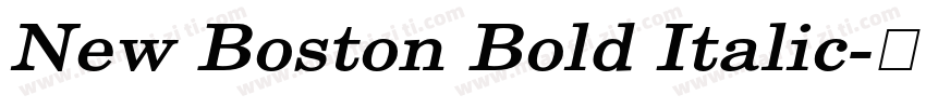 New Boston Bold Italic字体转换
